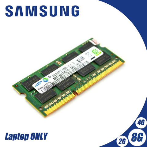 Память Samsung NB для ноутбука, 2 ГБ, 4 ГБ, 8 ГБ, PC3, DDR3, 1066 МГц, 1333 МГц, 1600 МГц, ОЗУ для ноутбука, 2g, 4g, 8g, SO-DIMM 10600S, 8500S, 1333, 1600 МГц ► Фото 1/6