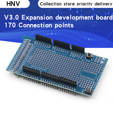 Плата расширения MEGA 2560 R3 Proto для разработки прототипа V3.0 + макетная плата Mini PCB 170 точек связи для arduino DIY ► Фото 1/6