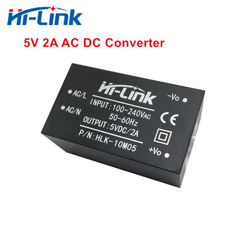 Бесплатная доставка Hi-Link 220v 5V 10W 2A AC DC изолированный импульсный понижающий модуль питания AC DC преобразователь модуль HLK-10M05 ► Фото 1/5