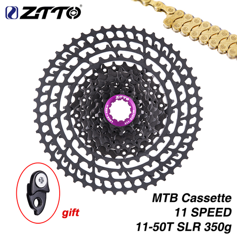 ZTTO MTB 11 скоростная 50T SLR кассета 11-50T 11s широкое соотношение Сверхлегкий 360g CNC Freewheel горный велосипед запчасти для X 1 9000 ► Фото 1/6