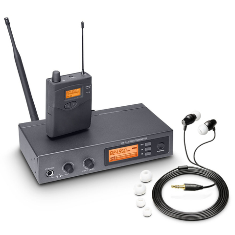 Стереомонитор Pasgao PR90, беспроводная система контроля в ушах, легкий и маленький размер 655-679 МГц ► Фото 1/6