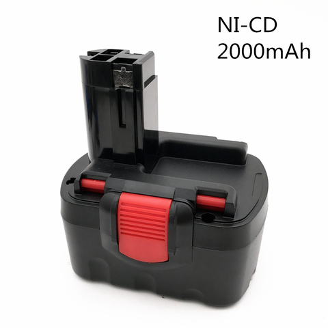 Перезаряжаемый Ni-CD аккумулятор для электроинструмента Bosch 14,4 в 2000 мАч для Bosch BAT038 15614 1661 1661K 22614 23614 32614 33614 ► Фото 1/3