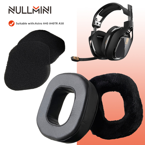 Сменные амбушюры NullMini для наушников Astro A40 A40TR A50, мягкие кожаные наушники, гарнитура ► Фото 1/6