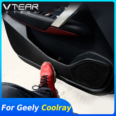 Vtear для Джили Кулрэй Geely Coolray наклейка против ударов двери автомобиля, интерьерная рама, Стайлинг крышки, молдинги, украшение, отделка, аксессуары, детали 2022 ► Фото 1/6