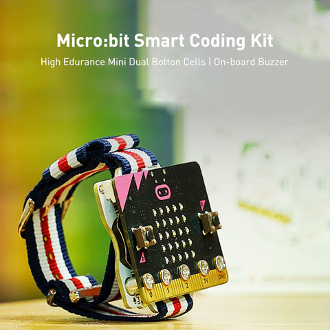 Обучающий набор для самостоятельного программирования Micro:bit Smart Coding Kit, часы, носимое устройство с удлинителем Microbit Baord, подходит для царапин... ► Фото 1/6