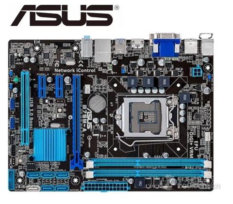 Материнская плата ASUS LGA1155 DDR3 для I3, I5, I7, 22/32 нм, 16 ГБ, USB3.0, B75 ► Фото 1/3