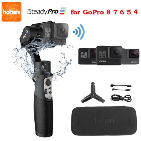 Hohem iSteady Pro 3 3-осевой карданный стабилизатор для экшн-камеры GoPro 8 ручной карданный для Gopro Hero 8 7 6 5 4 Osmo Action ► Фото 1/6
