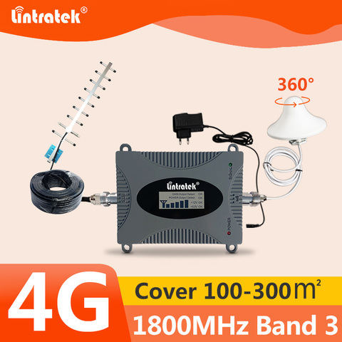 Lintratek репитер 4g усилитель сотовой связи 1800Mhz усилитель 4g lte усилители сигнала интернета мобильный телефон ретранслятор усилитель сигнала ре... ► Фото 1/6