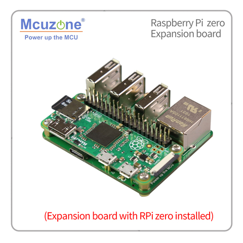 Ethernet и Главная Плата USB для RaspberryPi zero/zero W, USB для Ethernet usb-хаб RJ45 шляпа, Питание от USB type C, Золотой зонд ► Фото 1/6