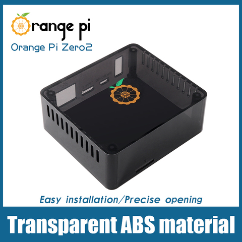 Чехол Orange Pi Zero 2 ABS черный, не может удерживать расширительную плату вместе ► Фото 1/6