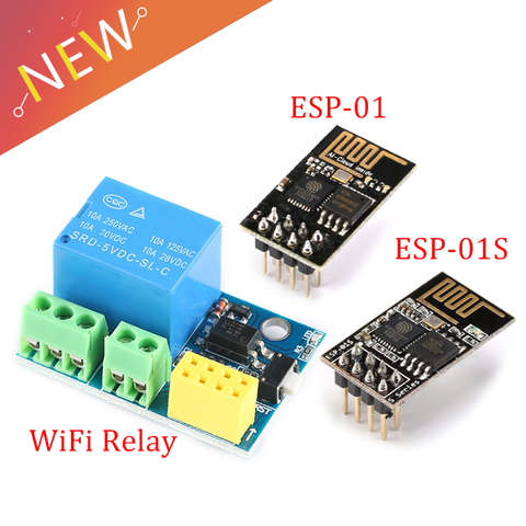 Релейный модуль ESP8266 Φ 5V WiFi, предметы для умного дома, дистанционное управление, приложение для телефона ESP01 ► Фото 1/6