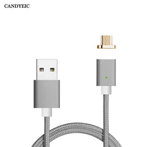 Магнитный Micro USB кабель CANDYEIC для Android для зарядки Xiaomi 4 Redmi 5 4x 4a 3, магнитный кабель для зарядки Redmi Note 5 pro 4x4 ► Фото 1/6