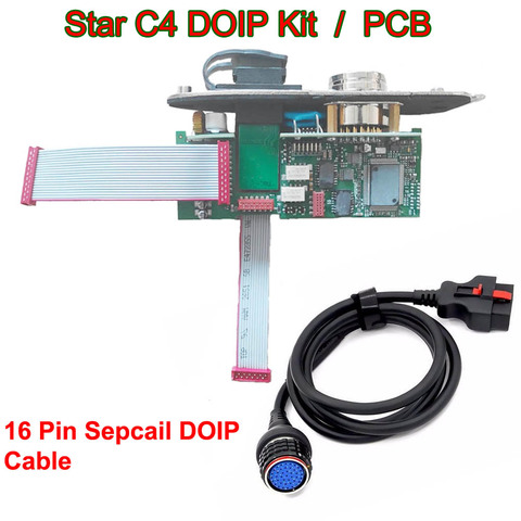 Набор DOIP PCB для MB Star C4 PlUS Sd Подключение для автомобиля и грузовика с 16-контактным кабелем C4 doip obd2 автомобильный кабель диагностический инструмент мультиплексор ► Фото 1/5