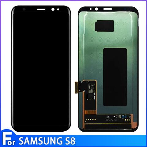 Super Amoled и новый дисплей для Samsung Galaxy S8 + S8Plus G950F G950FD G9500 G950U, ЖК сенсорный экран, сенсорная панель в сборе ► Фото 1/6