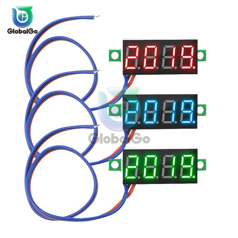 0,36 дюймов Мини Вольтметр постоянного тока СВЕТОДИОД Цифровой Вольтметр 0-100 В Вольтметр Авто Автомобиль Мотоцикл Мобильный Мощность Тестер ... ► Фото 1/6