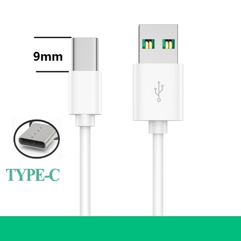 Длинный разъем USB Type C 9 мм, удлиненный зарядный кабель, кабель для зарядного устройства для Blackview BV7000/ BV8000/BV9000/P10000/BV9500 Pro S6 ► Фото 1/6