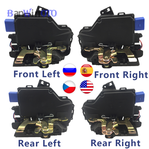 Привод защелки дверного замка, центральный механизм двигателя, подходит для VW Touran Caddy Jetta Golf5 Seat Toledo Skoda Octavia Touareg Cayenne ► Фото 1/6