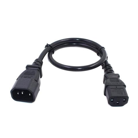 Удлинительный кабель 0,5 м IEC 320 C14 к C13 для PDU, 10 А, 250 В, штепсельная вилка к гнезду, сетевой шнур переменного тока ► Фото 1/6