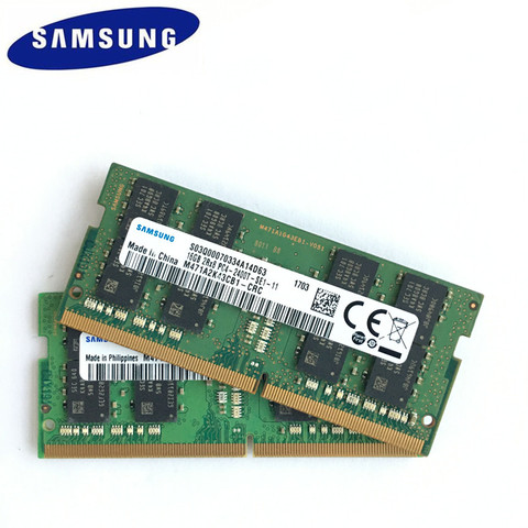 Ноутбук Samsung DDR4 16 Гб 2RX8 PC4 2400T DIMM, память для ноутбука 16 Гб DDR4 2400 МГц, память для ноутбука, RAM ► Фото 1/3