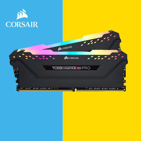 Модуль памяти CORSAIR, ОЗУ 8 ГБ 4000 МГц RGB PRO DIMM, память для настольного компьютера 16 Гб 3000 МГц 3200 МГц 3600 МГц 16 ГБ 32 ГБ DDR4 PC4, ОЗУ 1,35 в ► Фото 1/6