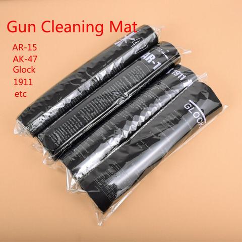 Резиновый коврик для чистки пистолета AR15 AK47 Glock с схемами деталей, инструкциями, коврик для мыши для Smith Colt 1911 Beretta 92 Sig Sauer P320 ► Фото 1/6