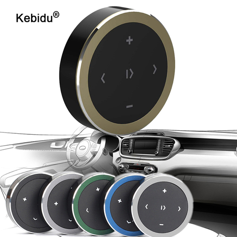 Музыкальный плеер kebidu с рулевым колесом, беспроводной Bluetooth пульт дистанционного управления, медиа-кнопка, мультимедийный проигрыватель для смартфонов Android, IOS, автомобильный комплект ► Фото 1/1