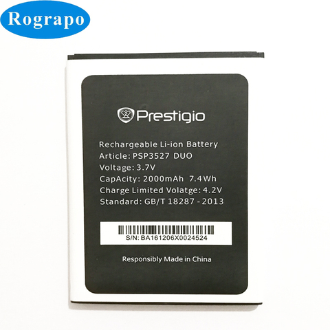 3,7 V 2000mAh PSP 3506 Сменный аккумулятор для Prestigio Wize M3 PSP 3506 DUO PSP 3506DUO / PSP 3527 Мобильный телефон батареи ► Фото 1/3