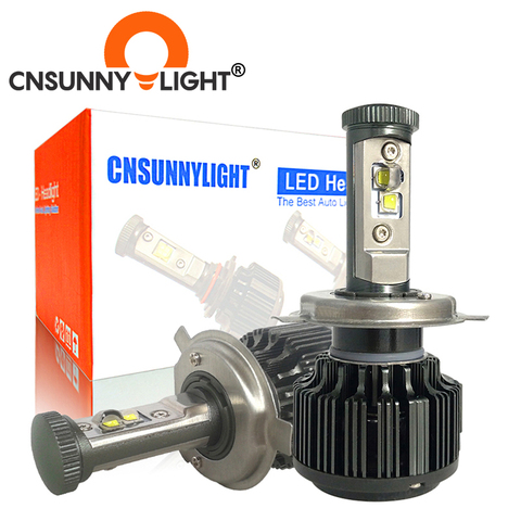 Cnsunnylight H4 Hi/lo H7 H11 9005 9006 светодиодные фары автомобиля 8000lm 3000 К 4300 К 6000 К высокое Авто яркости фары Conversion Kit ► Фото 1/6