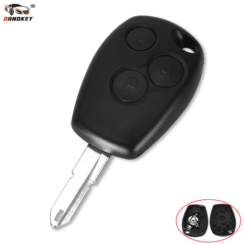 DANDKEY 3 Button Key Case For Renault Trafic Vivaro Primastar Movano Remote Fob Shell 206 207 307 306 Key ► Фото 1/5