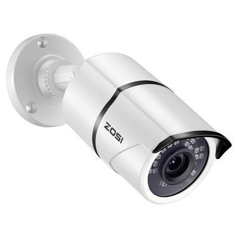 ZOSI 1080P HD POE IP-камера 2 Мп цилиндрическая IP-камера видеонаблюдения для системы POE NVR Водонепроницаемая наружная камера ночного видения ► Фото 1/6