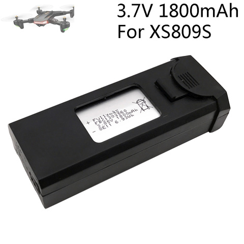 Литий-полимерный аккумулятор 3,7 в 1800 мАч для VISUO Shark XS809S XS812, аккумулятор для радиоуправляемого дрона, квадрокоптера, запасные части 1800 мАч дл... ► Фото 1/6