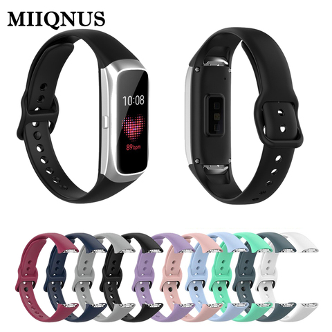 MIIQNUS 1 шт. модные силиконовые спортивные часы ремешок для Samsung Galaxy Fit SM-R370 Смарт-часы аксессуары ► Фото 1/6