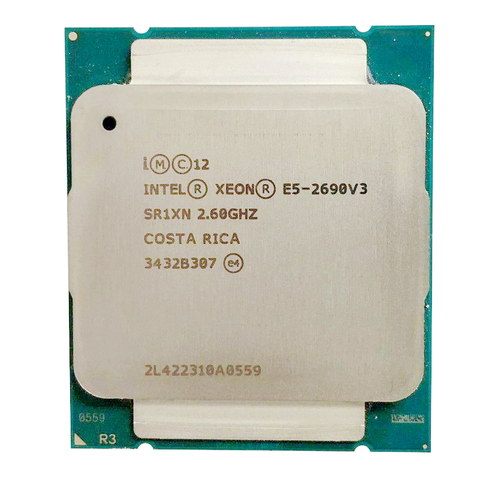 Процессор Intel E5 2690 V3 SR1XN 2,6 ГГц 12 ядер 30 Мб разъем LGA 2011-3 ЦП Xeon ► Фото 1/1