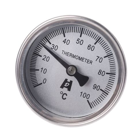 Биметаллический термометр из нержавеющей стали 1/4PT резьба L = 100 мм 0 ~ 50 ~ 300 ℃ WSS-303 R9JF ► Фото 1/6