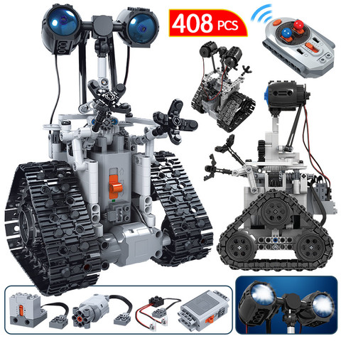 408 шт., городской Электрический робот с дистанционным управлением, умный робот, строительные блоки для техники MOC RC, робот, кирпичи, игрушки д... ► Фото 1/6