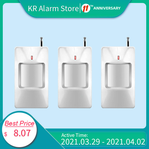 KERUI 433 МГц Беспроводной PIR Сенсор/детектор движения для Беспроводной все KERUI Высокое качество домашняя система охранной сигнализации ► Фото 1/6