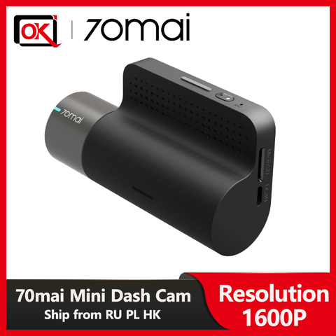 70mai мини Dash Cam 70 MAI мини автомобиль D05 1600P HD Ночное видение 140 FOV Wi-Fi мини Видеорегистраторы для автомобилей приложение Управление мульти DVR ► Фото 1/6