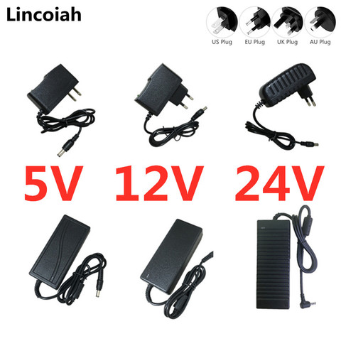 Адаптер 5 В, 12 В, 24 В, 1 А, 2 А, 3 А, 5 А, 6 А, 8 А, 10 А, адаптер трансформатора 5, 12, 24 В, адаптер для освещения, светодиодной ленты, камеры видеонаблюдени... ► Фото 1/6