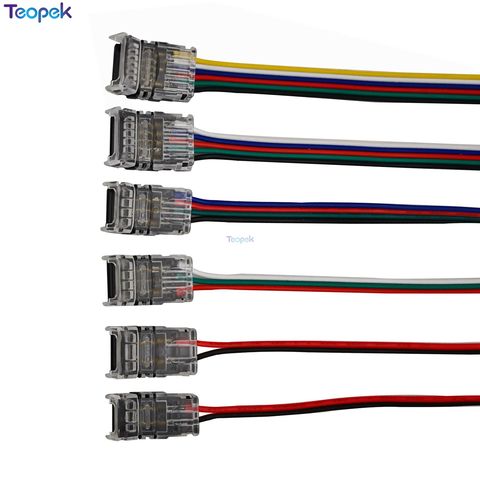 5 шт. 2pin 3pin 4pin 5pin 6pin светодиодные ленты разъем полосы для подключения полосы использовать терминалы для одного цвета RGB RGBW полосы ► Фото 1/5