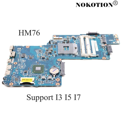 Материнская плата NOKOTION H000052360 H000052590 для ноутбука TOSHIBA Satellite C850 L850, материнская плата SLJ8E HM76 GMA HD DDR3, полностью протестирована ► Фото 1/6