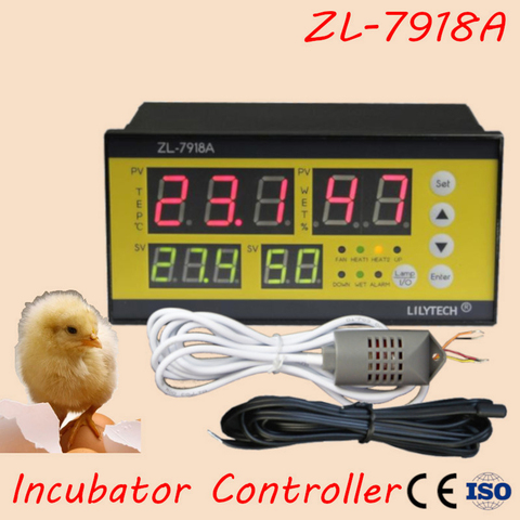 ZL-7918A многофункциональный автоматический регулятор температуры, автоматический инкубатор, регулятор температуры и влажности, XM-18 термостат ► Фото 1/6