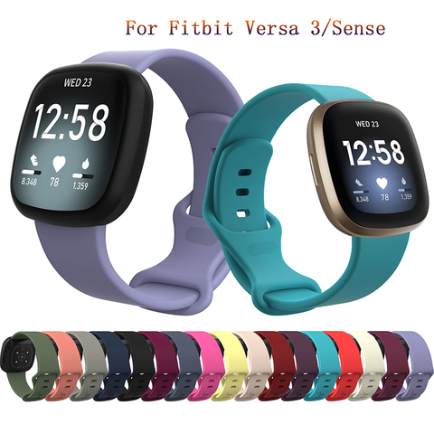 Цветной сменный ремешок для fitbit Versa 3, быстросъемный браслет для умных часов fitbit Sense, аксессуары для Fitbit Versa3 ► Фото 1/6