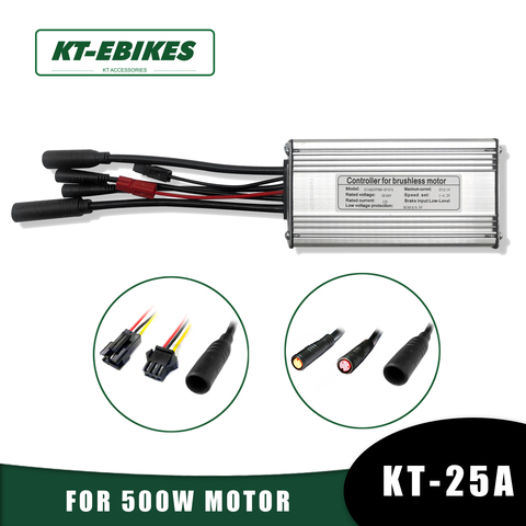 Контроллер электровелосипеда KT 48V 25A 500W 750W Водонепроницаемый бесщеточный светильник Ebike Kunteng kt ЖК-контроллер для электрического велосипеда ► Фото 1/6