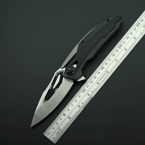Складной нож BEKETEN ZT0999 Flipper, тактический карманный резец с шарикоподшипником G10 и стальной ручкой, для туризма, охоты, выживания, 2 шт. ► Фото 1/6