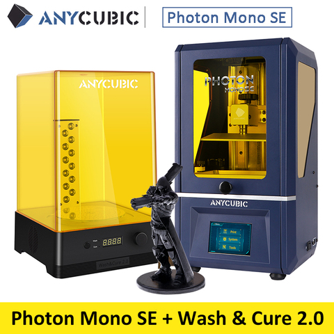 ANYCUBIC Photon Mono SE 3d принтер 6,08 '2k Монохромный LCD высокоскоростной полимерный 3d принтер легкое выравнивание imprimante 3d impresora 3d ► Фото 1/6