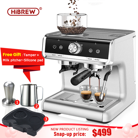 HiBREW Barista Pro Автоматическая фасоль для кофе Автоматическая капучино Коммерческая эспрессо для кафе отеля ресторана ► Фото 1/6