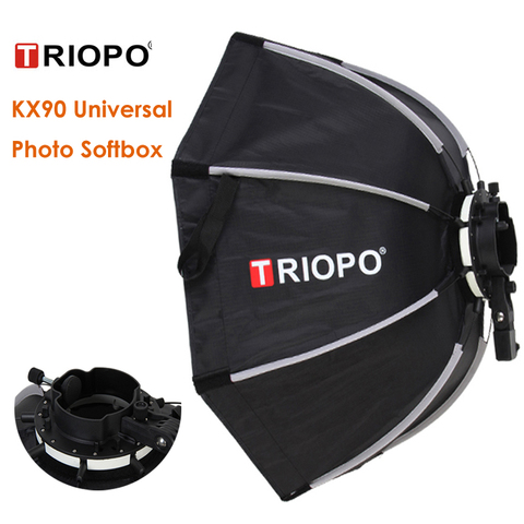Универсальный восьмиугольный Зонт Triopo KX90 Speedlite для фотосъемки Yongnuo YN560IV 568 Godox AD200 V1 ► Фото 1/6