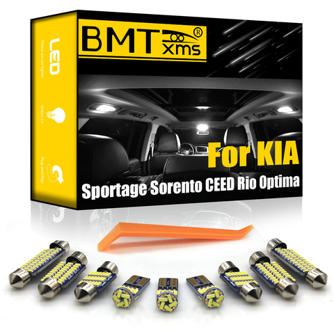 BMTxms для Kia Sportage 2 3 4 Sorento JC XM UM CEED JD CD Rio 1 2 3 4 Optima K5 Soul AM PS Canbus Светодиодная лампа для освещения салона автомобиля ► Фото 1/6