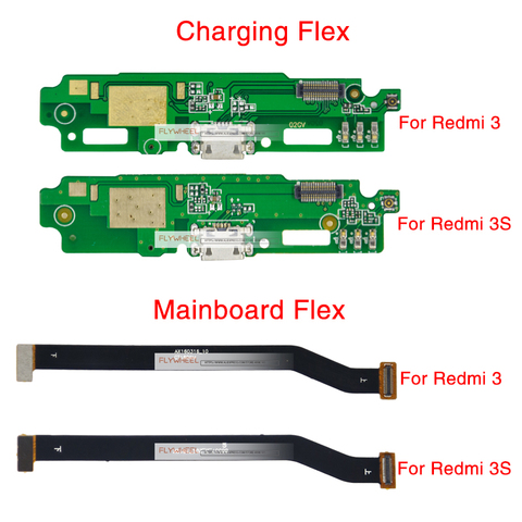 Док-станция с зарядным портом, 1 шт., гибкий кабель с usb-разъемом для материнской платы Xiaomi Redmi 3 3S, гибкий разъем с ЖК-дисплеем ► Фото 1/5