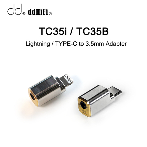 DD Hi-Fi TC35i TC35B освещение TYPE-C до 3,5 мм адаптер аудио кабель для iOS Android мобильный телефон ► Фото 1/6